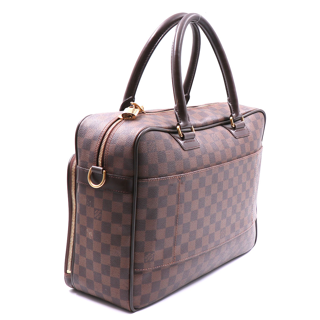 Louis Vuitton Icare Damier Ebene Briefcase Bag Brown