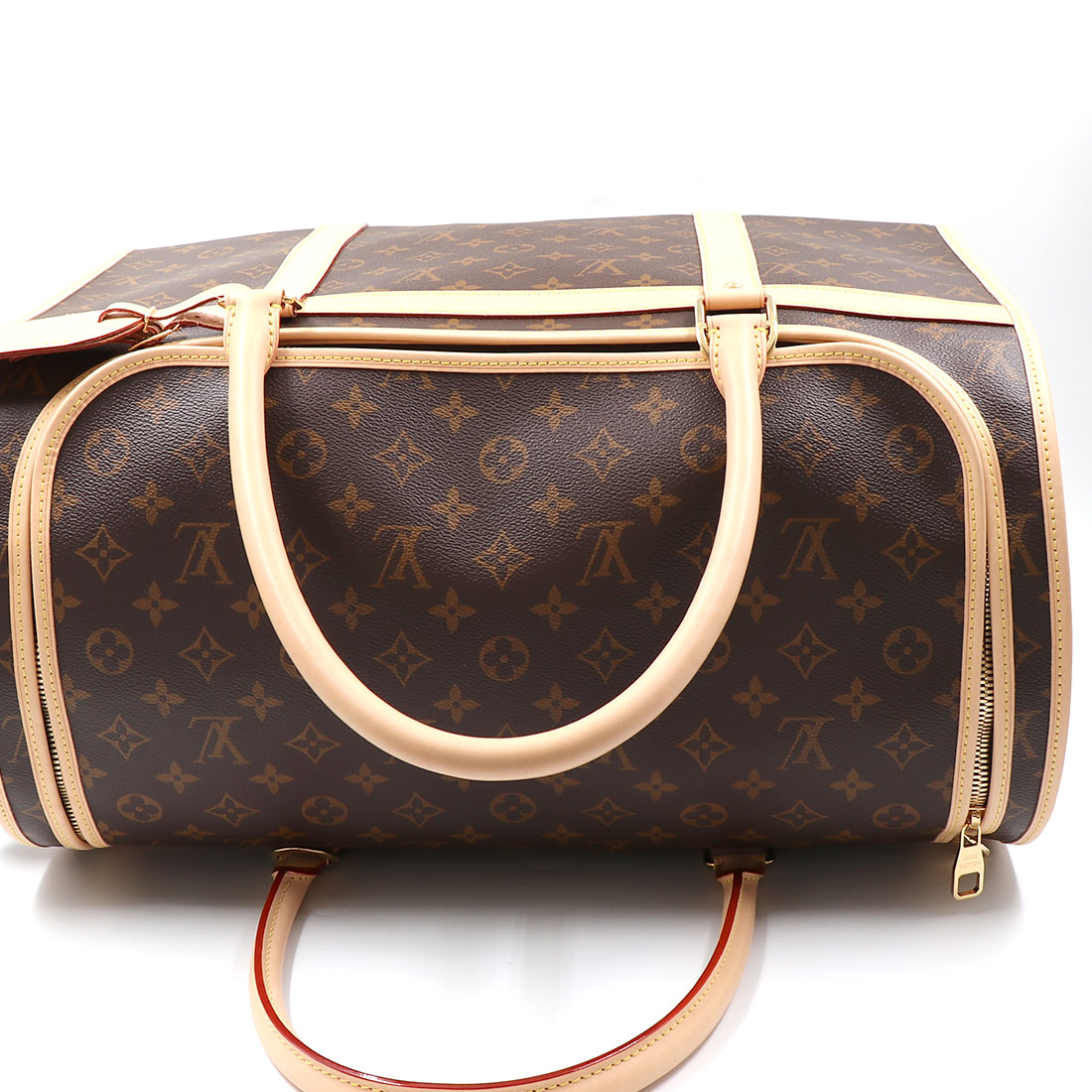 Louis Vuitton // Brown Monogram Sac Chien 40 Pet Carrier Bag – VSP
